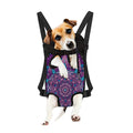 Purple And Blue Mandala Print Pet Carrier Backpack