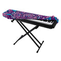 Purple And Blue Mandala Print Piano Keyboard Cover