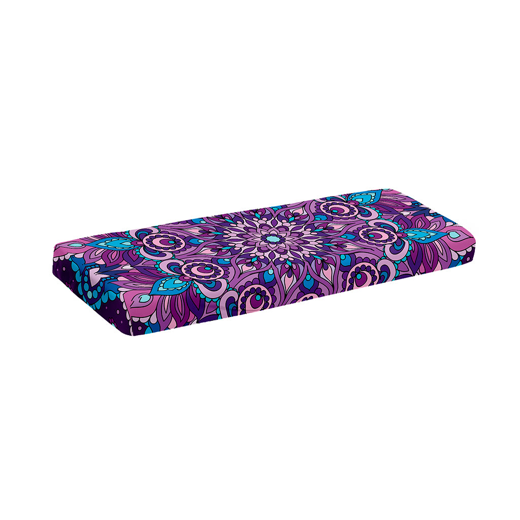 Purple And Blue Mandala Print Piano Keyboard Cover