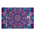 Purple And Blue Mandala Print Placemat
