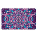 Purple And Blue Mandala Print Polyester Doormat