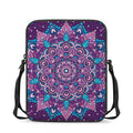 Purple And Blue Mandala Print Rectangular Crossbody Bag