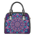 Purple And Blue Mandala Print Shoulder Handbag