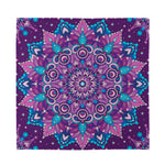 Purple And Blue Mandala Print Silk Bandana
