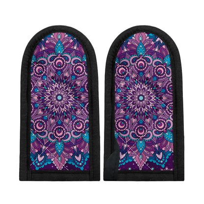 Purple And Blue Mandala Print Skillet Handle Cover