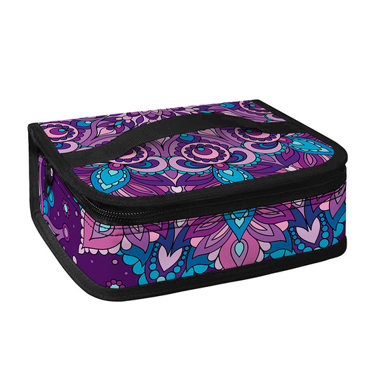 Purple And Blue Mandala Print Small Lunch Bag