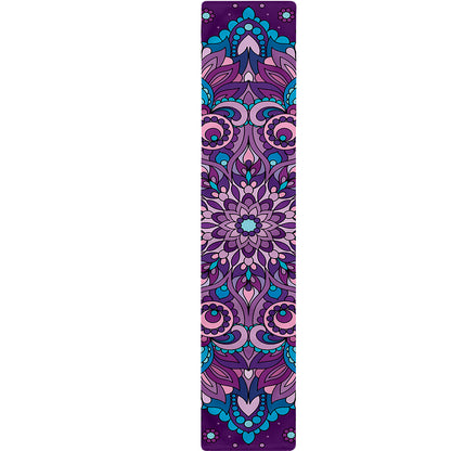 Purple And Blue Mandala Print Table Runner