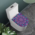 Purple And Blue Mandala Print Toilet Lid Cover