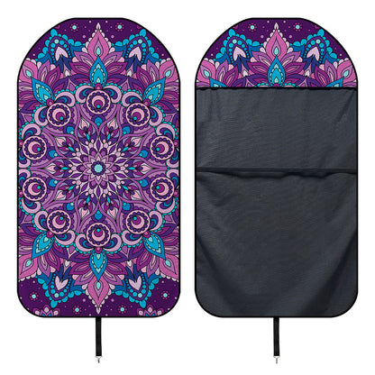 Purple And Blue Mandala Print Waterproof Car Seat Cover