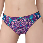 Purple And Blue Mandala Print Women's Panties