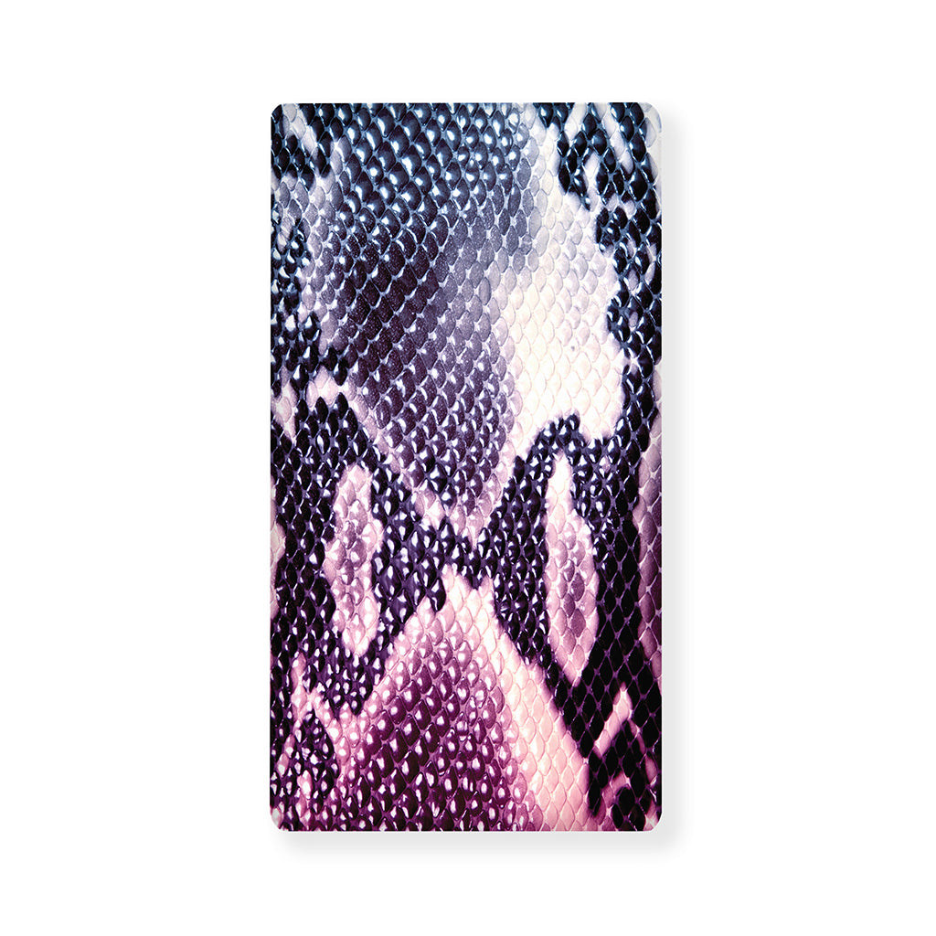 Purple And Blue Snakeskin Print Baby Crib Sheet