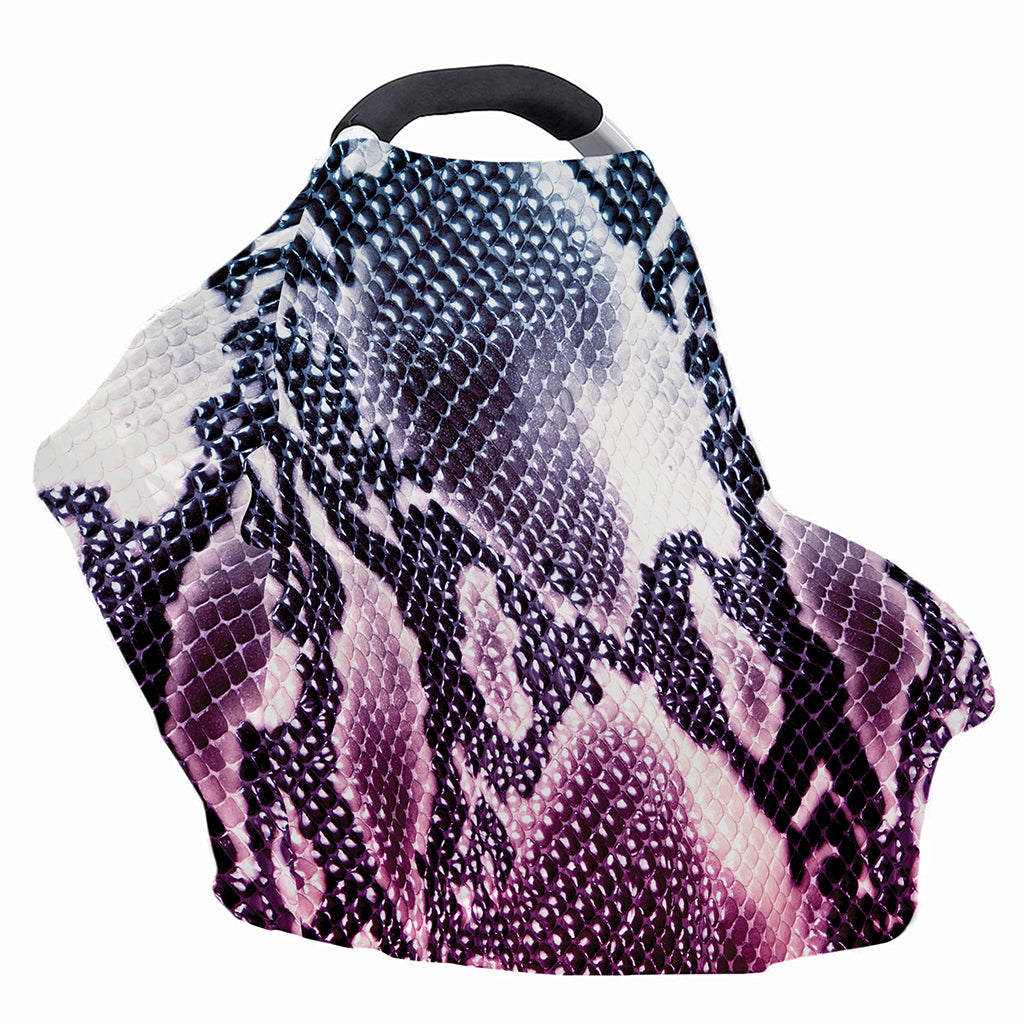 Purple And Blue Snakeskin Print Baby Seat Cover