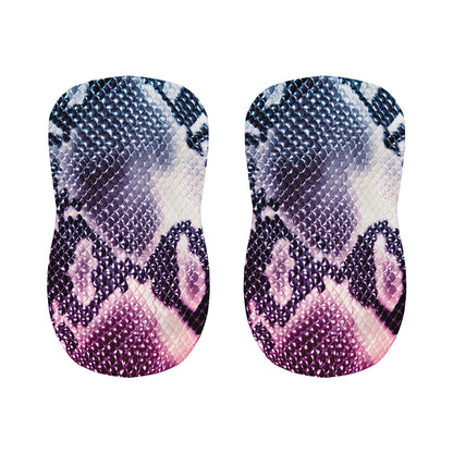 Purple And Blue Snakeskin Print Bar Stool Covers