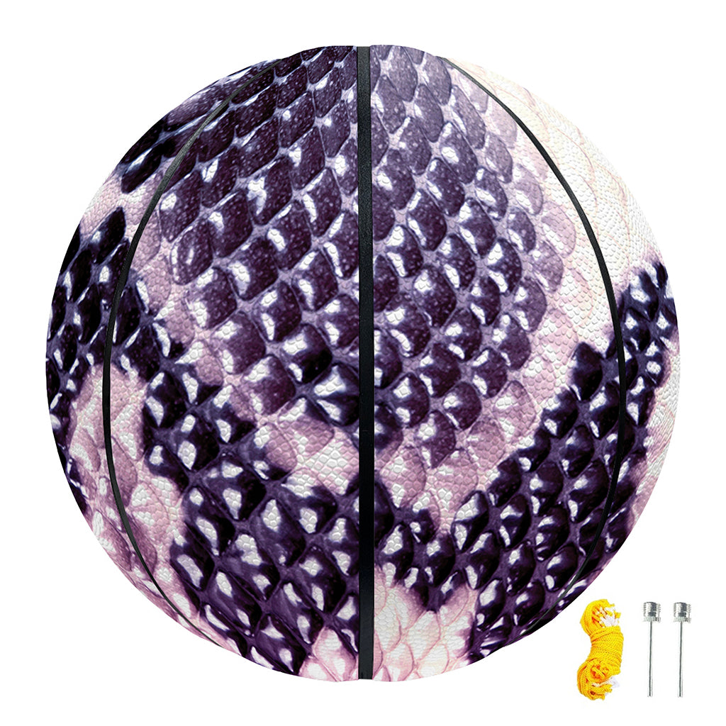 Purple And Blue Snakeskin Print Basketball