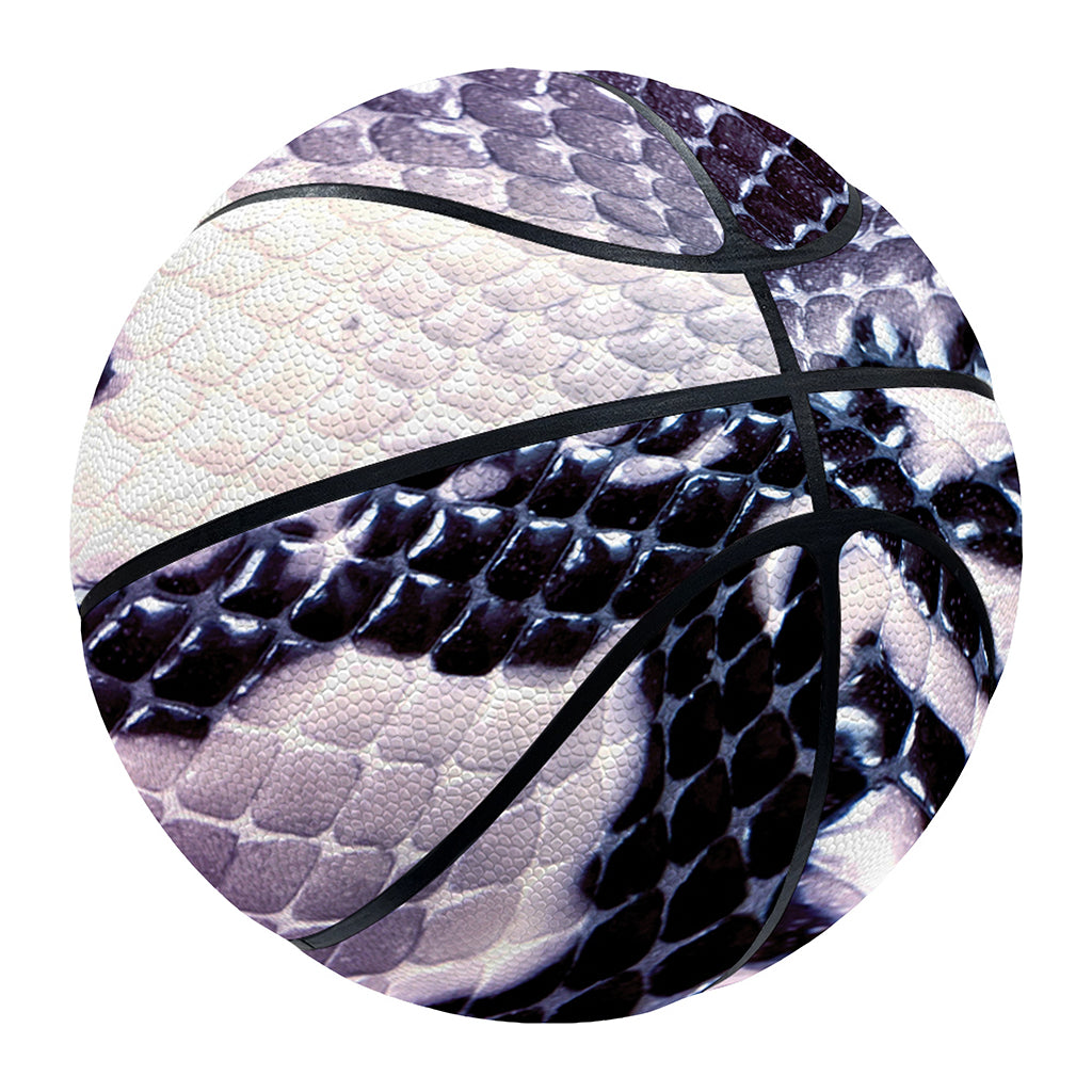 Purple And Blue Snakeskin Print Basketball