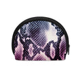 Purple And Blue Snakeskin Print Coin Purse