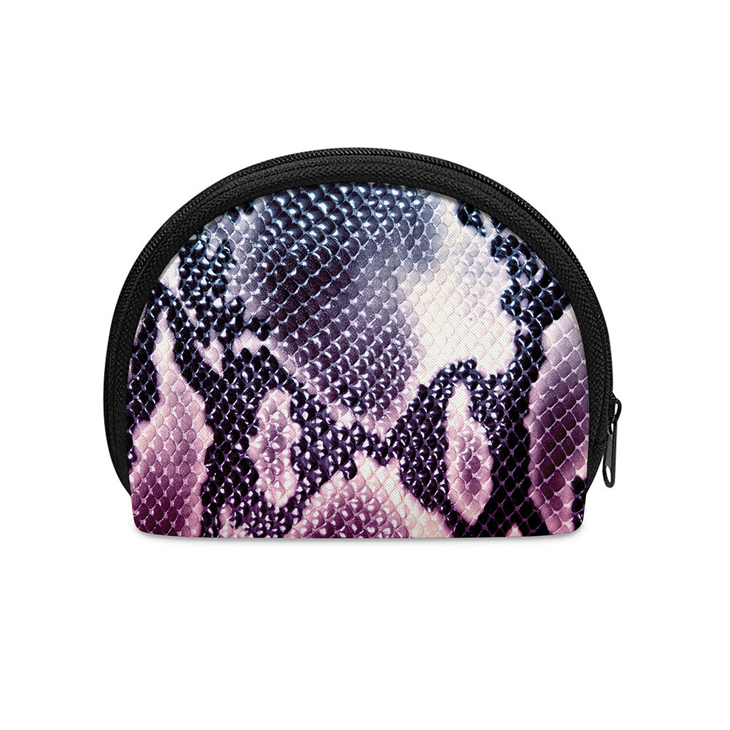 Purple And Blue Snakeskin Print Coin Purse