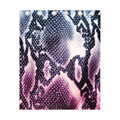 Purple And Blue Snakeskin Print Curtain