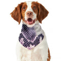 Purple And Blue Snakeskin Print Dog Bandana