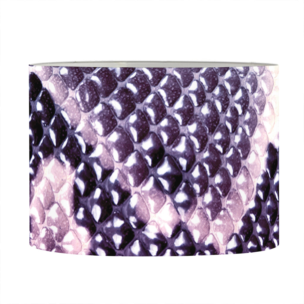 Purple And Blue Snakeskin Print Drum Lamp Shade