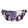 Purple And Blue Snakeskin Print Fanny Pack
