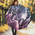 Purple And Blue Snakeskin Print Foldable Umbrella