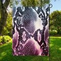 Purple And Blue Snakeskin Print Garden Flag