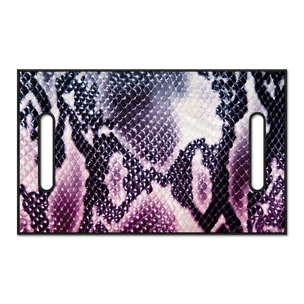 Purple And Blue Snakeskin Print Golf Cart Seat Cover