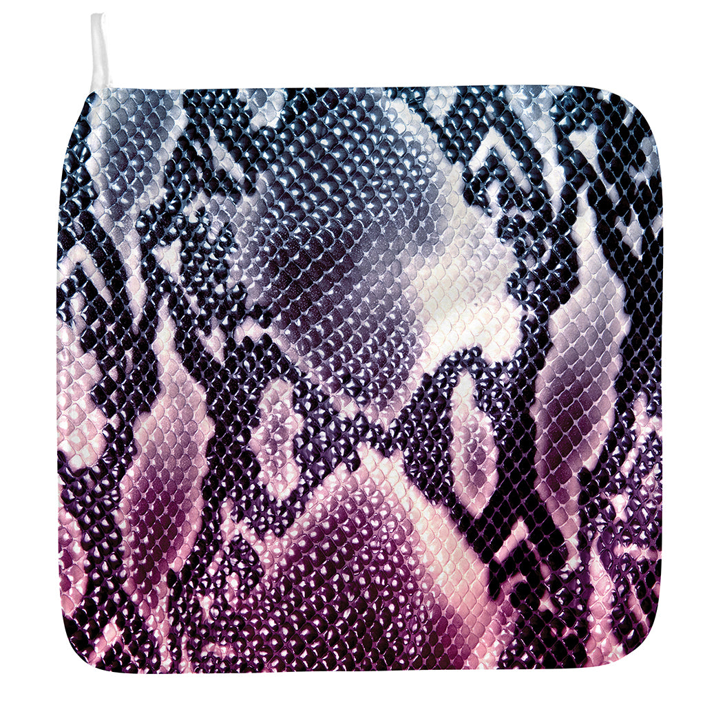 Purple And Blue Snakeskin Print Hand Towel