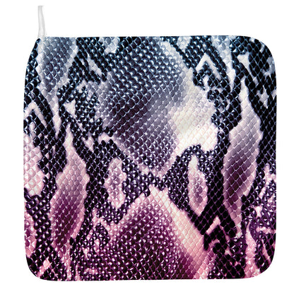 Purple And Blue Snakeskin Print Hand Towel