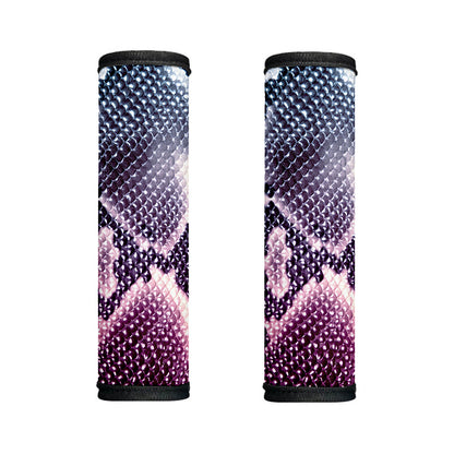 Purple And Blue Snakeskin Print Handle Covers