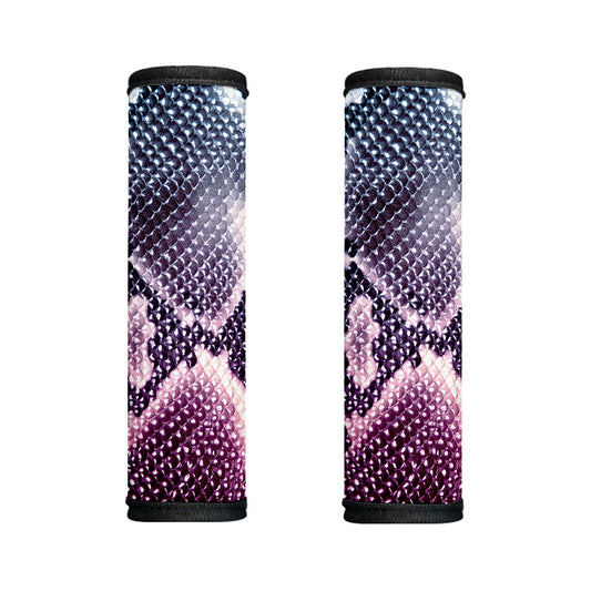 Purple And Blue Snakeskin Print Handle Covers