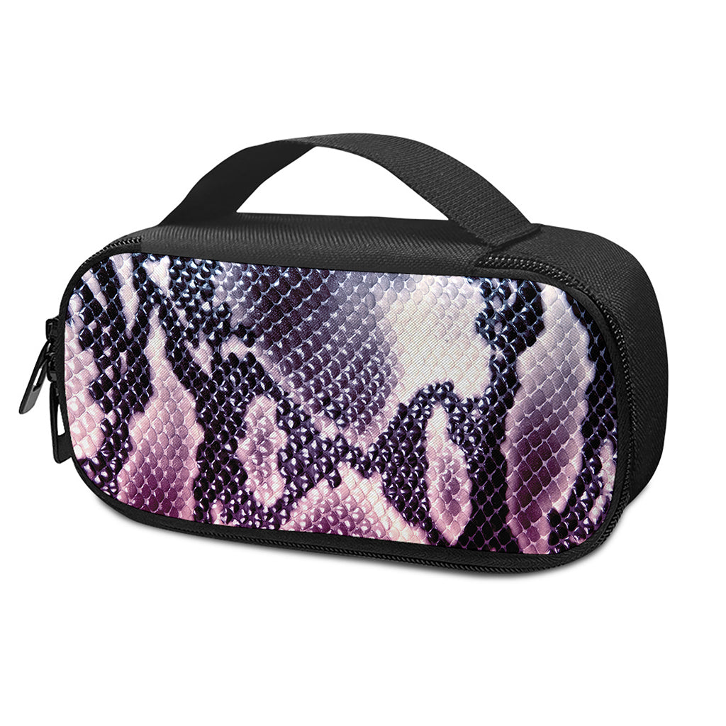 Purple And Blue Snakeskin Print Insulin Cooler Travel Case