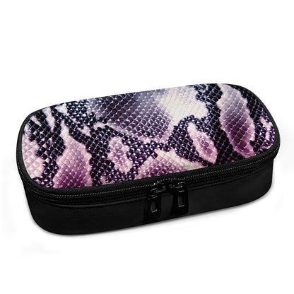 Purple And Blue Snakeskin Print Insulin Cooler Travel Case