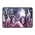 Purple And Blue Snakeskin Print Kitchen Mat