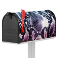Purple And Blue Snakeskin Print Mailbox Cover