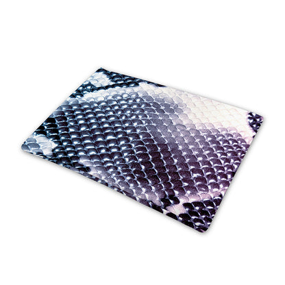 Purple And Blue Snakeskin Print Pet Cooling Mat Cover
