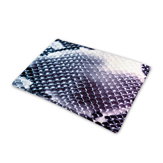Purple And Blue Snakeskin Print Pet Cooling Mat Cover