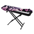 Purple And Blue Snakeskin Print Piano Keyboard Cover