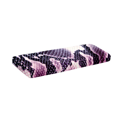 Purple And Blue Snakeskin Print Piano Keyboard Cover