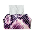 Purple And Blue Snakeskin Print Rectangle Tissue Box Cover