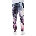 Purple And Blue Snakeskin Print Scuba Joggers