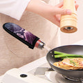 Purple And Blue Snakeskin Print Skillet Handle Cover
