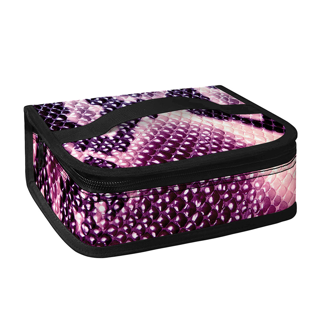 Purple And Blue Snakeskin Print Small Lunch Bag