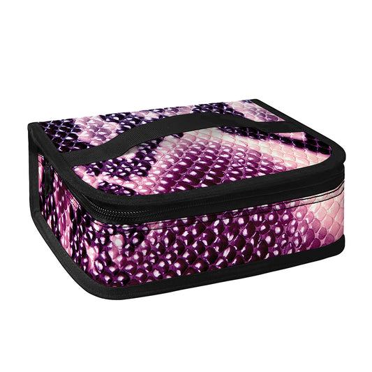 Purple And Blue Snakeskin Print Small Lunch Bag