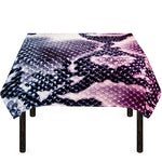Purple And Blue Snakeskin Print Tablecloth