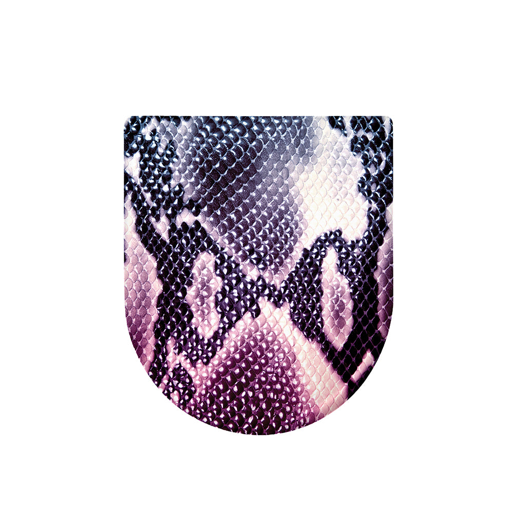 Purple And Blue Snakeskin Print Toilet Lid Cover