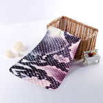 Purple And Blue Snakeskin Print Towel