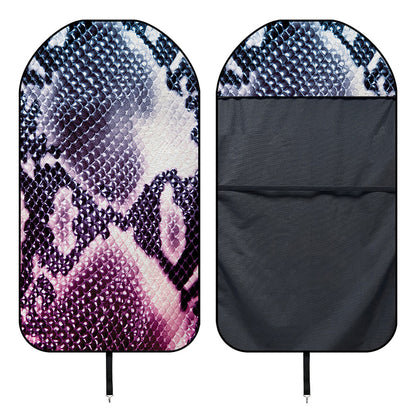Purple And Blue Snakeskin Print Waterproof Car Seat Cover