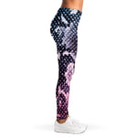 Purple And Blue Snakeskin Print Women's Leggings